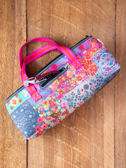 Travel Wine Tote - Patchwork